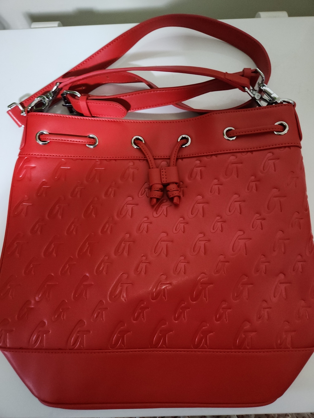 Red Women's Bucket Shoulder Bag - Brand: